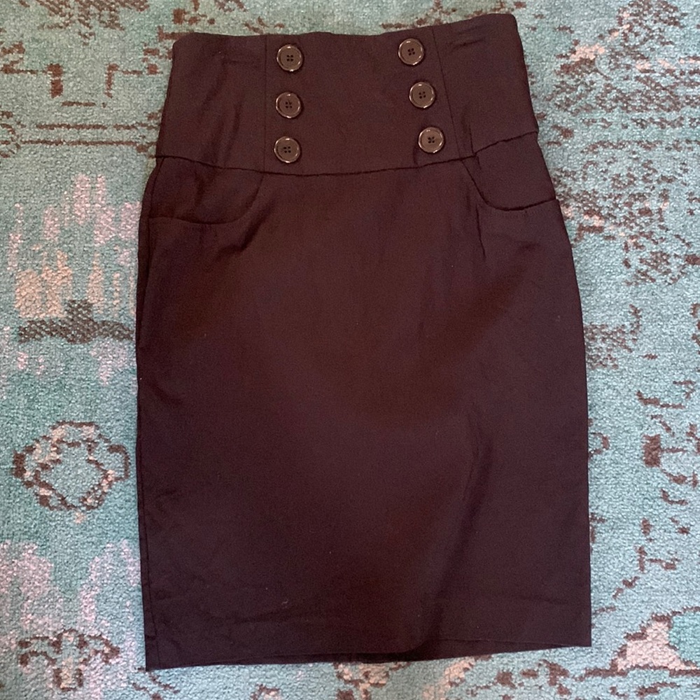 High waisted skirt - Zinc